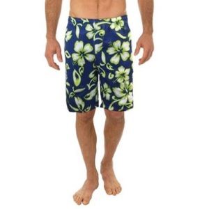Uzzi Swim Active Long Short for Men Neon Green Medium